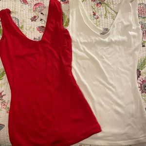 Set of two Cache stretchy tank tops, XS
